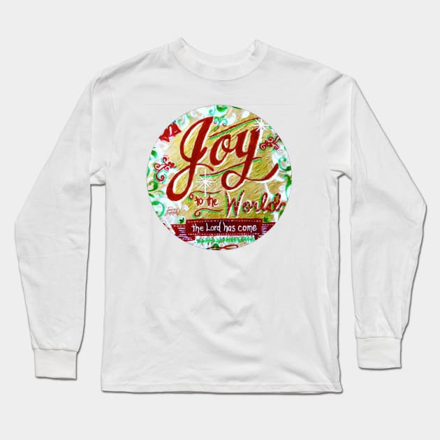 Joy to the World Round Long Sleeve T-Shirt by janmarvin